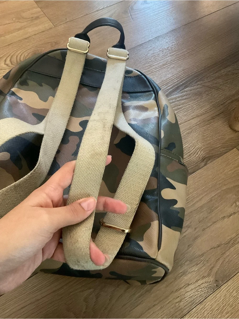 Michael Kors Camo Print Men's Backpack - Green/Brown